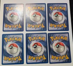 Pokemon Card All Base Set Energies X6 Card Lot Original LP/MP+ - Image 2