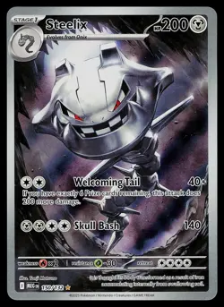 Pokemon Card - Steelix Mega Evolution 150/132 Holo Illustration Rare - Image 1