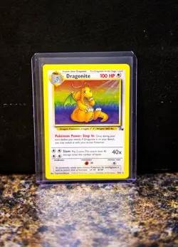 Dragonite 4/62 Fossil Edition Holographic Pokemon Card - Image 3