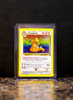 Dragonite 4/62 Fossil Edition Holographic Pokemon Card - Image 4