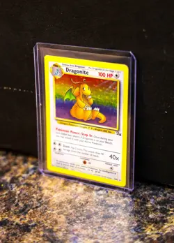 Dragonite 4/62 Fossil Edition Holographic Pokemon Card - Image 5