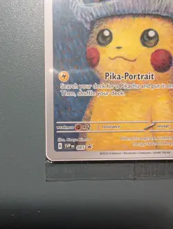 Pikachu With Grey Felt Hat 085 Promo Card Pokemon Van Gogh Museum Sealed - Image 4