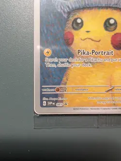 Pikachu With Grey Felt Hat 085 Promo Card Pokemon Van Gogh Museum Sealed - Image 5