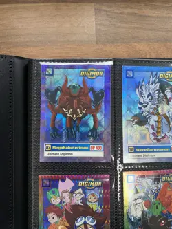 Digimon CCG Binder With 168 Cards, Binder Included Mixed Condition LP-MP. - Image 3