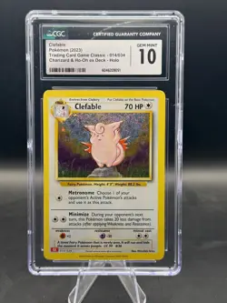 Clefable - Trading Card Game Classic - #014/034 - CGC 10 GEM MINT - Image 1