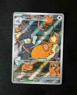 Pokemon Card TCG - Team Rocket's Raticate 202/182 - Destined Rivals - IR - NM ⭐ - Image 1