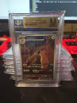PSA 10 Persian AR 075/064 Night Wanderer SV6a Pokemon Card Japanese - Image 1