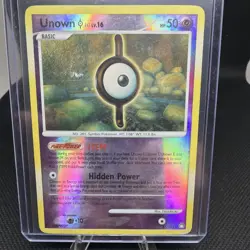 Pokemon Card - Unown [I] Mysterious Treasures 37/123 Reverse Holo MP Rare TCG - Image 1