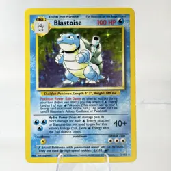 🔥 NM Blastoise Base Set Holo 2/102 🌊 1999 Unlimited Vintage Pokemon Card 💎 OG - Image 1