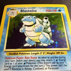 🔥 NM Blastoise Base Set Holo 2/102 🌊 1999 Unlimited Vintage Pokemon Card 💎 OG - Image 4