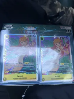 Bandai Namco One Piece Card Game OP-08 Nami Foil Character Cards 2 English - Image 1