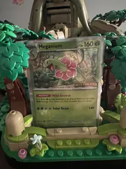 Pokemon TCG Meganium MEP 001 Pre Release Promo Card Mega Evolution - Image 1