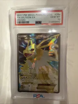 Pokemon TCG Jolteon-EX Promo Card 28a/83 Holo Full Art - Image 1