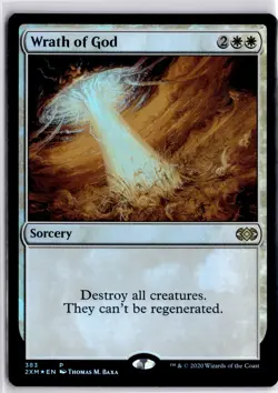 MTG Wrath of God 383 Foil Double Masters Magic The Gathering Trading Card - Image 3