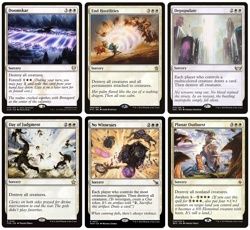 MTG - 6 x Board Wipe Destroy Cards for Commander - Rare Sorcery - Various - LP+ - Image 1