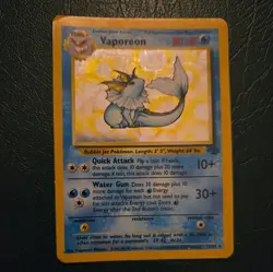 1999 Vaporeon 12/64 Jungle Set Holo Rare Pokemon TCG Card - Image 1