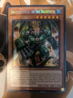 Yu-Gi-Oh! Dinomight Knight, the True Dracofighter BLMM-EN126 Secret Rare Card - Image 2
