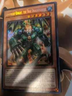 Yu-Gi-Oh! Dinomight Knight, the True Dracofighter BLMM-EN126 Secret Rare Card - Image 4