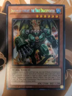 Yu-Gi-Oh! Dinomight Knight, the True Dracofighter BLMM-EN126 Secret Rare Card - Image 5