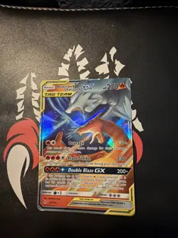 Pokemon Reshiram & Charizard GX Tag Team Holo Foil Card 20/214 Ultra Rare - Image 1