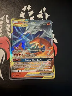 Pokemon Reshiram & Charizard GX Tag Team Holo Foil Card 20/214 Ultra Rare - Image 2