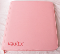 VaultX zip binder 12-pocket EXO-TEC zip binder for 400 cards - pink - small mark - Image 1