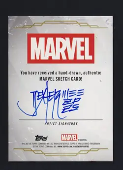 2025 Topps Chrome Marvel Studios Daredevil Sketch Card By Dexter Wee 1/1 Auto - Image 2