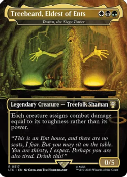 1x Treebeard, Eldest of Ents - Doran, the Siege Tower ~~ Borderless NM-Mint, Eng - Image 1