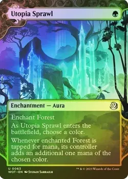 NM Foil Utopia Sprawl, MTG, Enchanting Tales, Magic the Gathering, 63 - Image 1