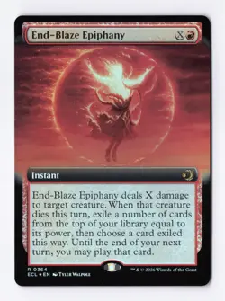 End-Blaze Epiphany (Extended Art) (Foil) 0364 (R) MTG Lorwyn Eclipsed (ECL) - Image 1