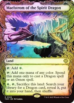 Tarkir: Dragonstorm #326 Maelstrom of the Spirit Dragon (Showcase) Foil - Image 1