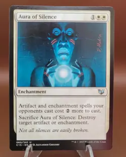 Aura of Silence x1 MTG Commander 2015 Magic Near Mint NM English - Image 1