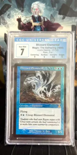 Mtg Blizzard Elemental. (CGC) 7 Urza's Destiny, Rare Foil [1999] - Image 1