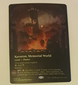 Kavaron Memorial World Galaxy Foil NM Magic the Gathering Edge of Eternities MTG - Image 1