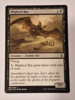 Blighted Bat - Amonkhet - Magic the Gathering MTG Nice! - Image 1
