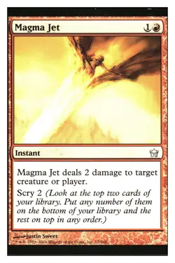 Magma Jet Fifth Dawn MTG - NM+ Mythic Relics - Image 1