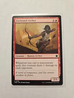 Firebrand Archer - Foundations - LP - Common - Creature - MTG Magic - Image 1