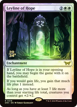 MTG FOIL Leyline of Hope (Prerelease) (Duskmourn: House of Horror) - Promo #018 - Image 1