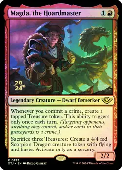 MTG FOIL Magda, the Hoardmaster (Prerelease) (Outlaws of Thunder Junction) - Image 1