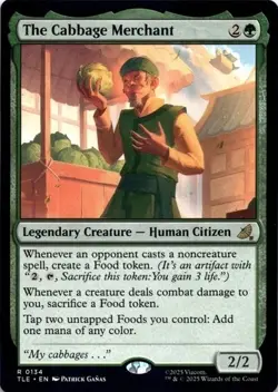 MTG The Cabbage Merchant Avatar: The Last Airbender: Eternal-Legal R#134 NM - Image 1