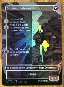 MTG Final Fantasy, Crystal Fragments / Summon: Alexander - Borderless Foil - Image 2