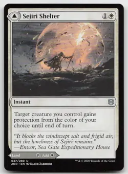 MTG Sejiri Shelter U Zendikar Rising 37 LP - Image 1