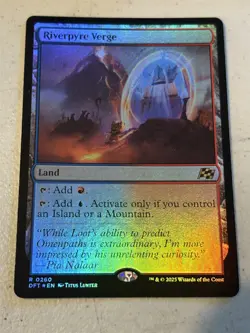 mtg foil Riverpyre Verge, rare land, Aetherdrift, unplayed - Image 1