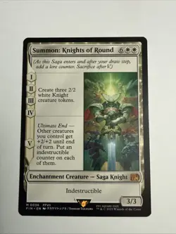 MTG Summon: Knights of Round FINAL FANTASY FIN #36 Non-Foil NM Magic Card - Image 1