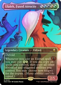 MTG RIPPLE FOIL Ulalek, Fused Atrocity - Modern Horizons 3 Commander #143 - Image 1