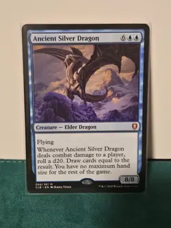 MTG Ancient Silver Dragon Commander Legends Baldur's Gate 056/361 Regular Mythic - Image 1