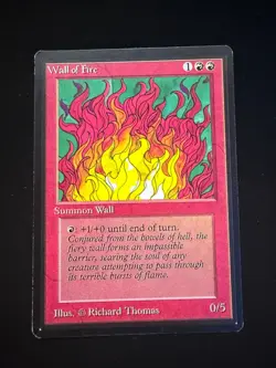Magic the Gathering: Beta Wall of Fire MTG Beta - Image 1