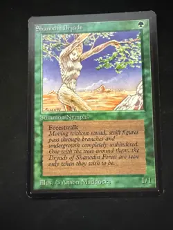 Magic The Gathering: Beta Shanodin Dryads MTG Beta - Image 1