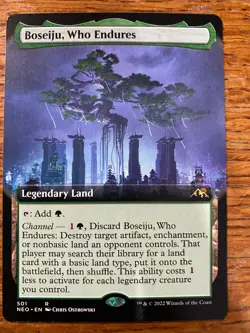 MTG Kamigawa: Neon Dynasty Boseiju, Who Endures 501 - Extended Art - Image 1