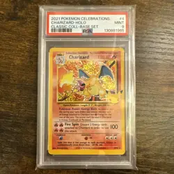 CHARIZARD-HOLO #4 PSA 9 2021 POKEMON CELEBRATIONS CLASSIC COLL - Image 1